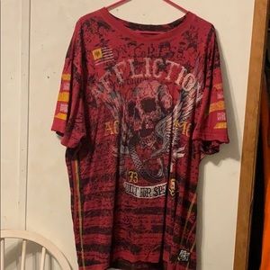 Red Afflication AC MC men’s dress shirt